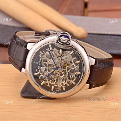 Cartier Ballon Bleu de Skeleton 43mm Watch - New Replica